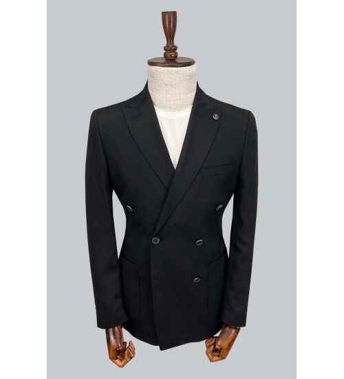 SUIT SARTORIA SİYAH KRUVAZE CEKET 4538