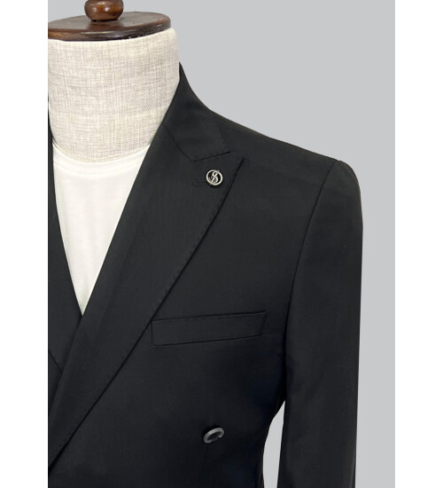 SUIT SARTORIA SİYAH KRUVAZE CEKET 4538