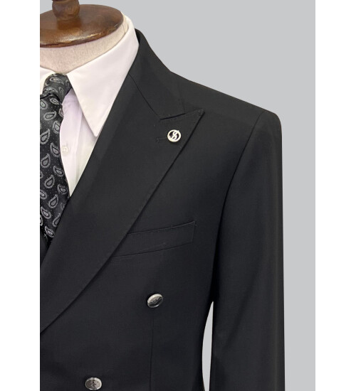 SUIT SARTORIA SİYAH KRUVAZE TAKIM ELBİSE 2821
