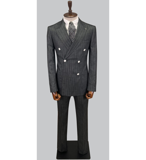 SUIT SARTORIA KOYU GRİ KRUVAZE TAKIM ELBİSE 2815