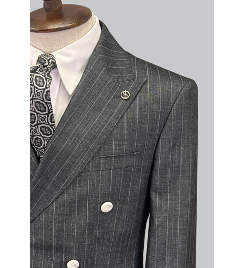 SUIT SARTORIA KOYU GRİ KRUVAZE TAKIM ELBİSE 2815