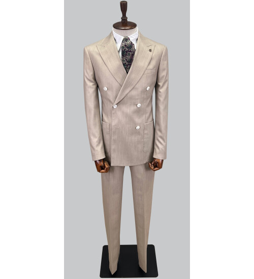 SUIT SARTORIA BEJ KRUVAZE TAKIM ELBİSE 2815