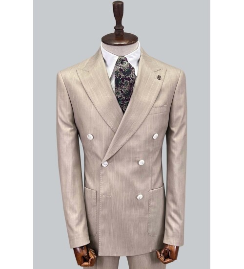 SUIT SARTORIA BEJ KRUVAZE TAKIM ELBİSE 2815