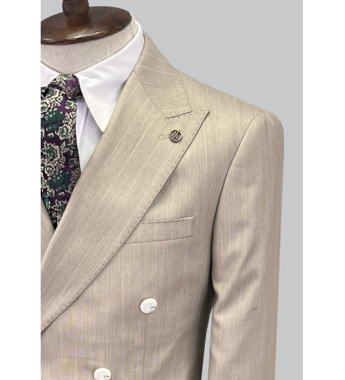 SUIT SARTORIA BEJ KRUVAZE TAKIM ELBİSE 2815