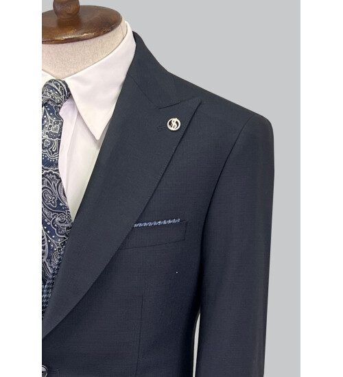 SUIT SARTORIA LACİVERT ÇİFT YÖNLÜ YELEKLİ TAKIM ELBİSE 2810