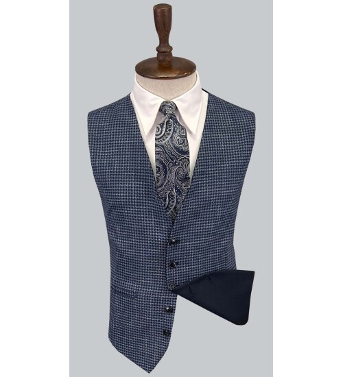 SUIT SARTORIA LACİVERT ÇİFT YÖNLÜ YELEKLİ TAKIM ELBİSE 2810
