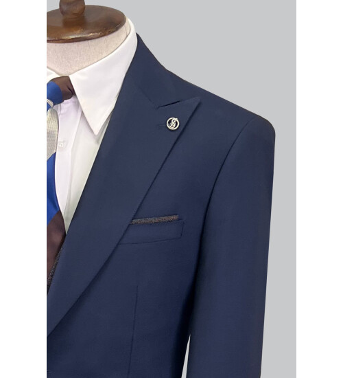 SUIT SARTORIA LACİVERT ÇİFT YÖNLÜ YELEKLİ TAKIM ELBİSE 2810