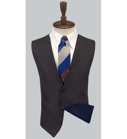 SUIT SARTORIA LACİVERT ÇİFT YÖNLÜ YELEKLİ TAKIM ELBİSE 2810
