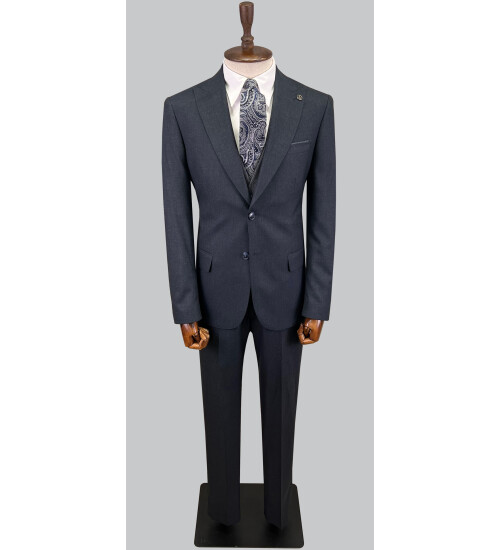 SUIT SARTORIA LACİVERT ÇİFT YÖNLÜ YELEKLİ TAKIM ELBİSE 2810