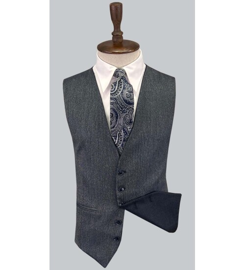 SUIT SARTORIA LACİVERT ÇİFT YÖNLÜ YELEKLİ TAKIM ELBİSE 2810