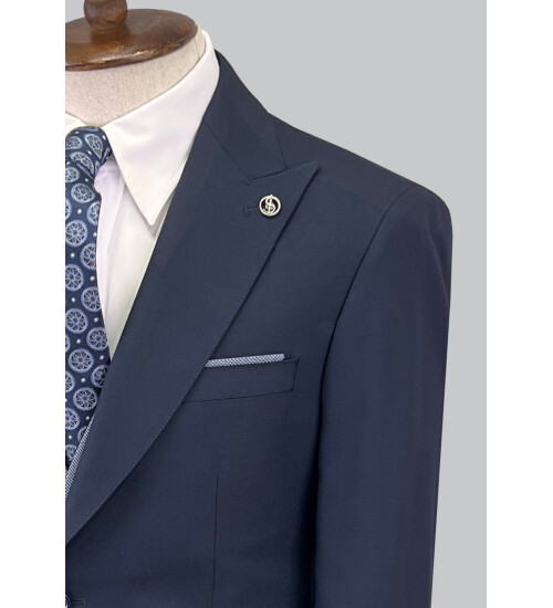 SUIT SARTORIA LACİVERT ÇİFT YÖNLÜ YELEKLİ TAKIM ELBİSE 2810