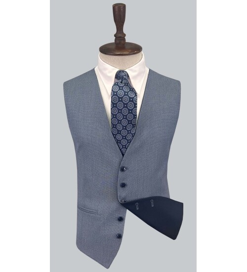 SUIT SARTORIA LACİVERT ÇİFT YÖNLÜ YELEKLİ TAKIM ELBİSE 2810