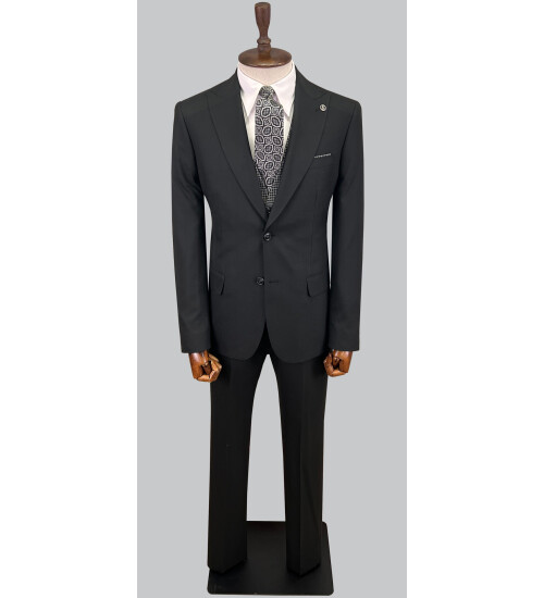 SUIT SARTORIA SİYAH ÇİFT YÖNLÜ YELEKLİ TAKIM ELBİSE 2810