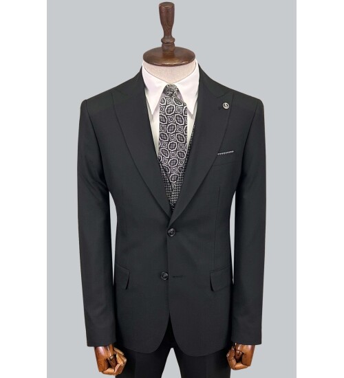 SUIT SARTORIA SİYAH ÇİFT YÖNLÜ YELEKLİ TAKIM ELBİSE 2810