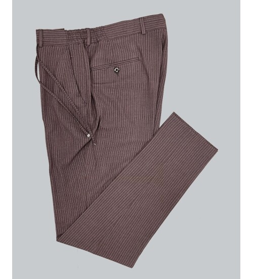SUIT SARTORIA KAHVERENGİ ÇİZGİLİ SPOR TAKIM ELBİSE 2787