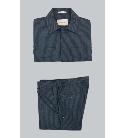 SUIT SARTORIA YEŞİL ÇİZGİLİ SPOR TAKIM ELBİSE 2787