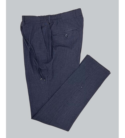SUIT SARTORIA LACİVERT ÇİZGİLİ SPOR TAKIM ELBİSE 2787