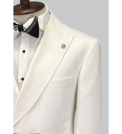 SUIT SARTORIA BEYAZ KRUVAZE DAMATLIK 5621