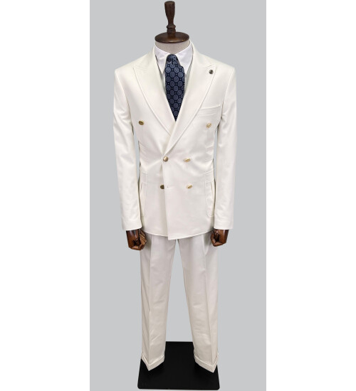 SUIT SARTORIA BEYAZ KRUVAZE TAKIM ELBİSE 2802