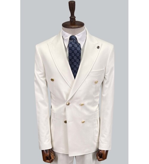 SUIT SARTORIA BEYAZ KRUVAZE TAKIM ELBİSE 2802