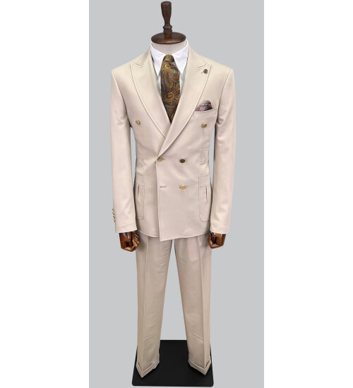 SUIT SARTORIA BEJ KRUVAZE TAKIM ELBİSE 2802