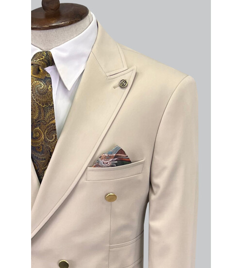SUIT SARTORIA BEJ KRUVAZE TAKIM ELBİSE 2802