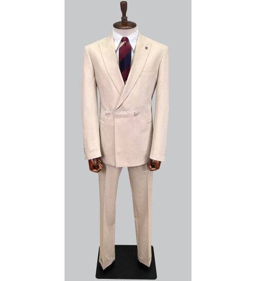 SUIT SARTORIA BEJ KRUVAZE TAKIM ELBİSE 2773