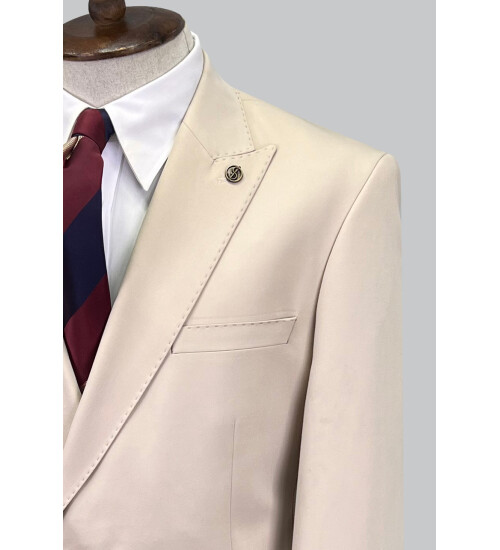 SUIT SARTORIA BEJ KRUVAZE TAKIM ELBİSE 2773