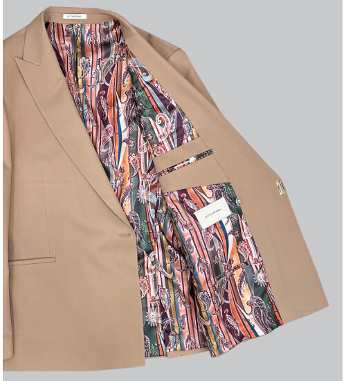 SUIT SARTORIA LIGHT BROWN DOUBLE BREASTED SUIT 2774