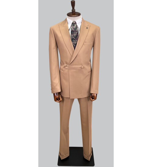 SUIT SARTORIA AÇIK KAHVERENGİ KRUVAZE TAKIM ELBİSE 2773