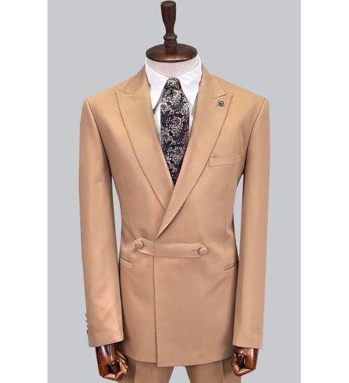 SUIT SARTORIA AÇIK KAHVERENGİ KRUVAZE TAKIM ELBİSE 2773