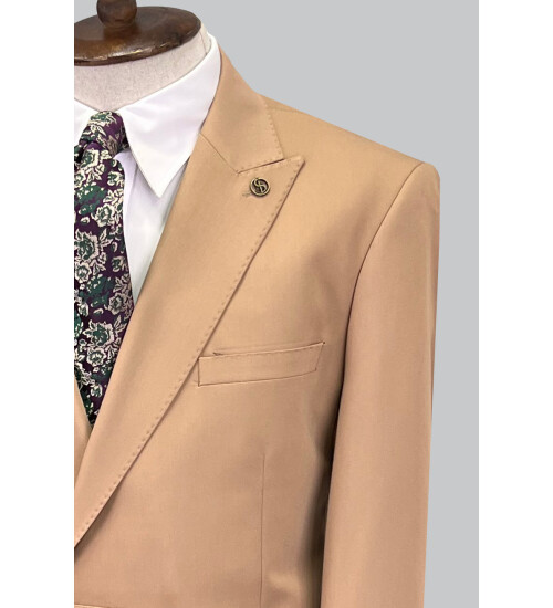 SUIT SARTORIA AÇIK KAHVERENGİ KRUVAZE TAKIM ELBİSE 2773