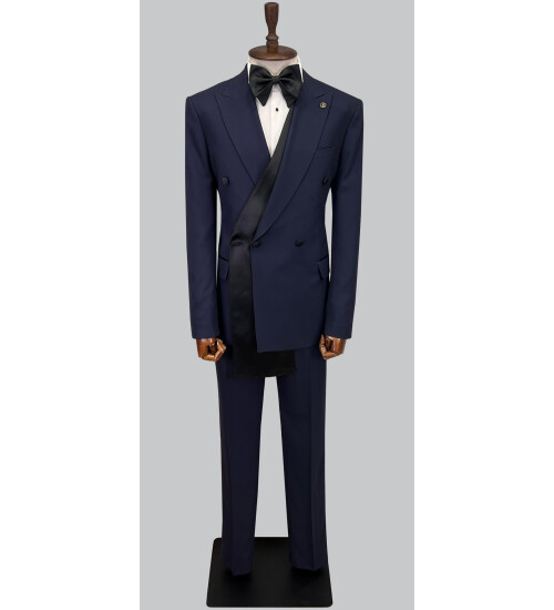 SUIT SARTORIA LACİVERT KRUVAZE DAMATLIK 5620