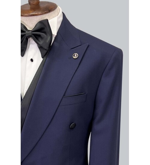 SUIT SARTORIA LACİVERT KRUVAZE DAMATLIK 5620