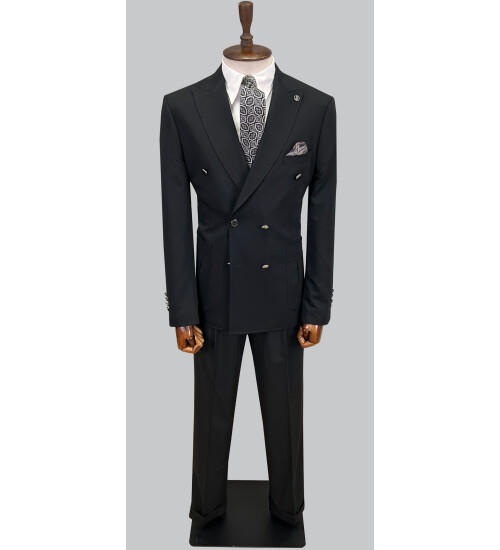 SUIT SARTORIA SİYAH KRUVAZE TAKIM ELBİSE 2802