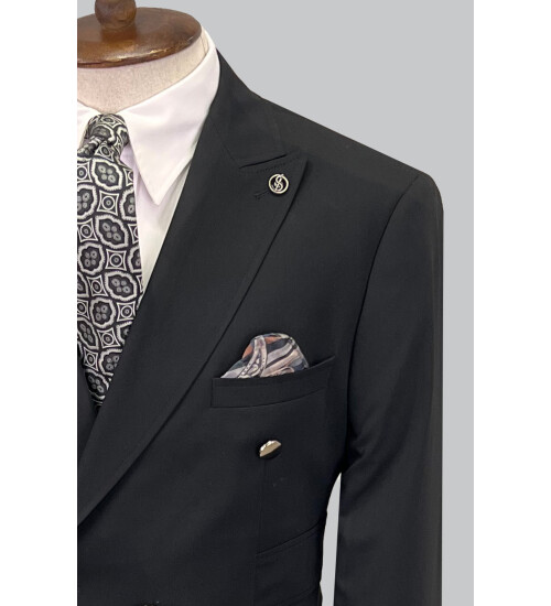 SUIT SARTORIA SİYAH KRUVAZE TAKIM ELBİSE 2802