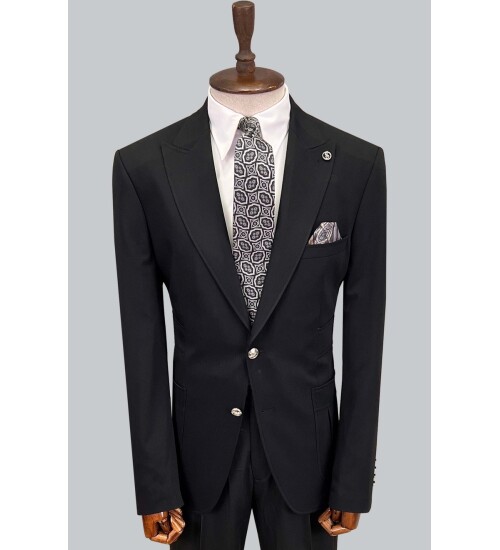 SUIT SARTORIA BLACK SUIT 2801