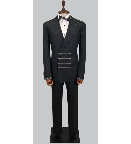 SUIT SARTORIA BLACK TUXEDO 5621