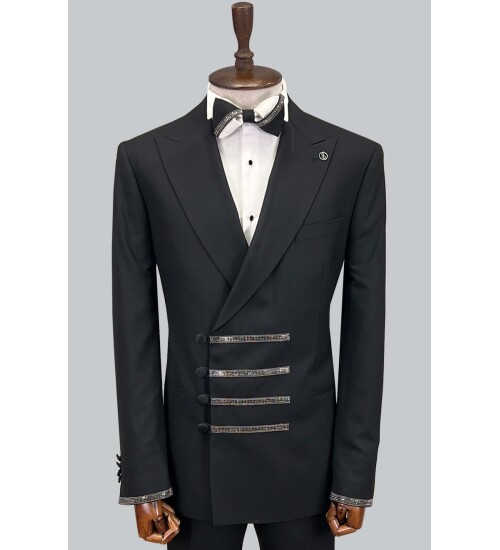 SUIT SARTORIA BLACK TUXEDO 5621