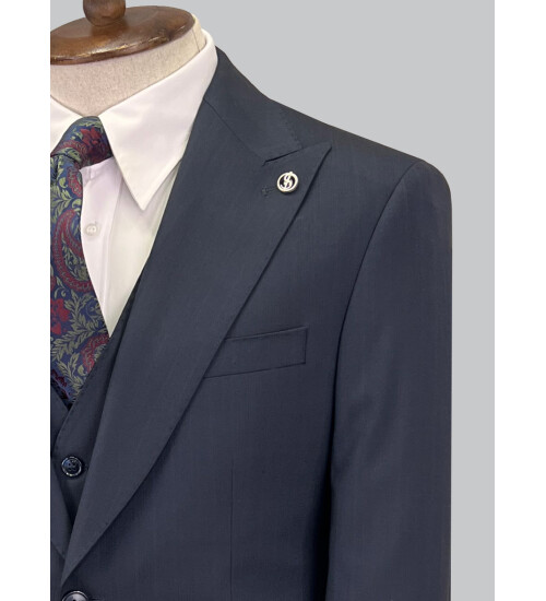 SUIT SARTORIA ÇİZGİLİ LACİVERT TAKIM ELBİSE 2760