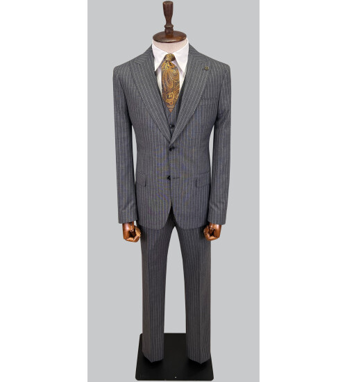 SUIT SARTORIA ÇİZGİLİ GRİ TAKIM ELBİSE 2760