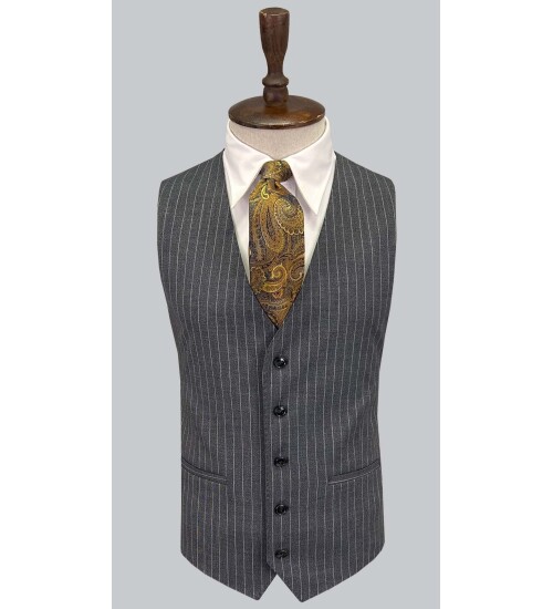 SUIT SARTORIA ÇİZGİLİ GRİ TAKIM ELBİSE 2760