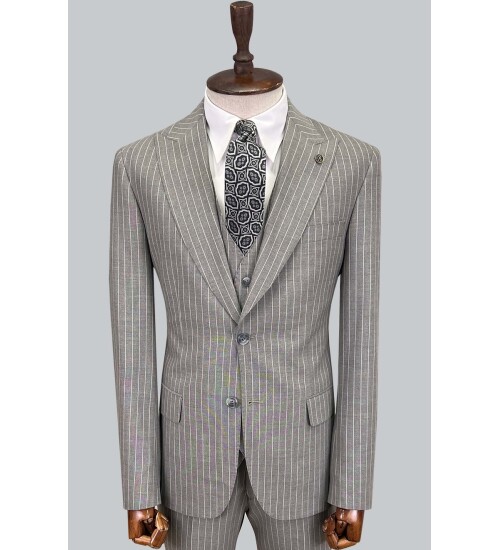 SUIT SARTORIA ÇİZGİLİ GRİ TAKIM ELBİSE 2760