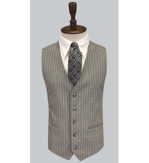 SUIT SARTORIA ÇİZGİLİ GRİ TAKIM ELBİSE 2760