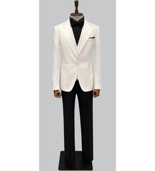 SUIT SARTORIA BEYAZ DAMATLIK 5614
