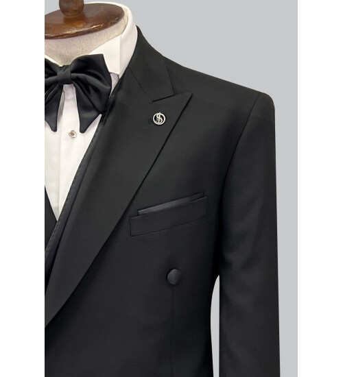 SUIT SARTORIA BLACK TUXEDO 5620
