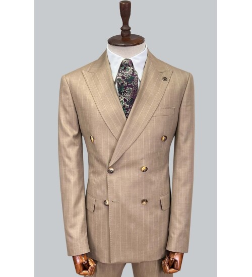 SUIT SARTORIA BEJ KRUVAZE TAKIM ELBİSE 2727