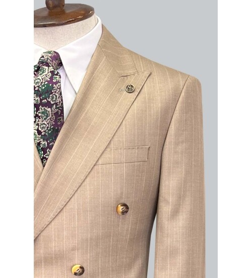 SUIT SARTORIA BEJ KRUVAZE TAKIM ELBİSE 2727