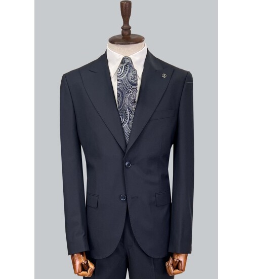 SUIT SARTORIA NAVY BLUE WOOL SUIT 2620