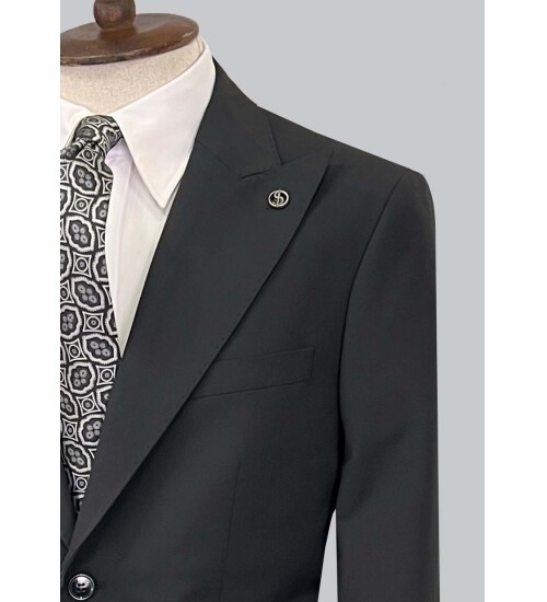 SUIT SARTORIA SİYAH YÜN TAKIM ELBİSE 2620